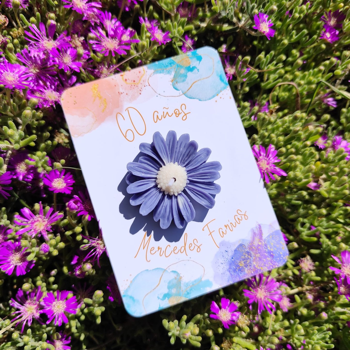 Flor aromática de soja | tarjetón