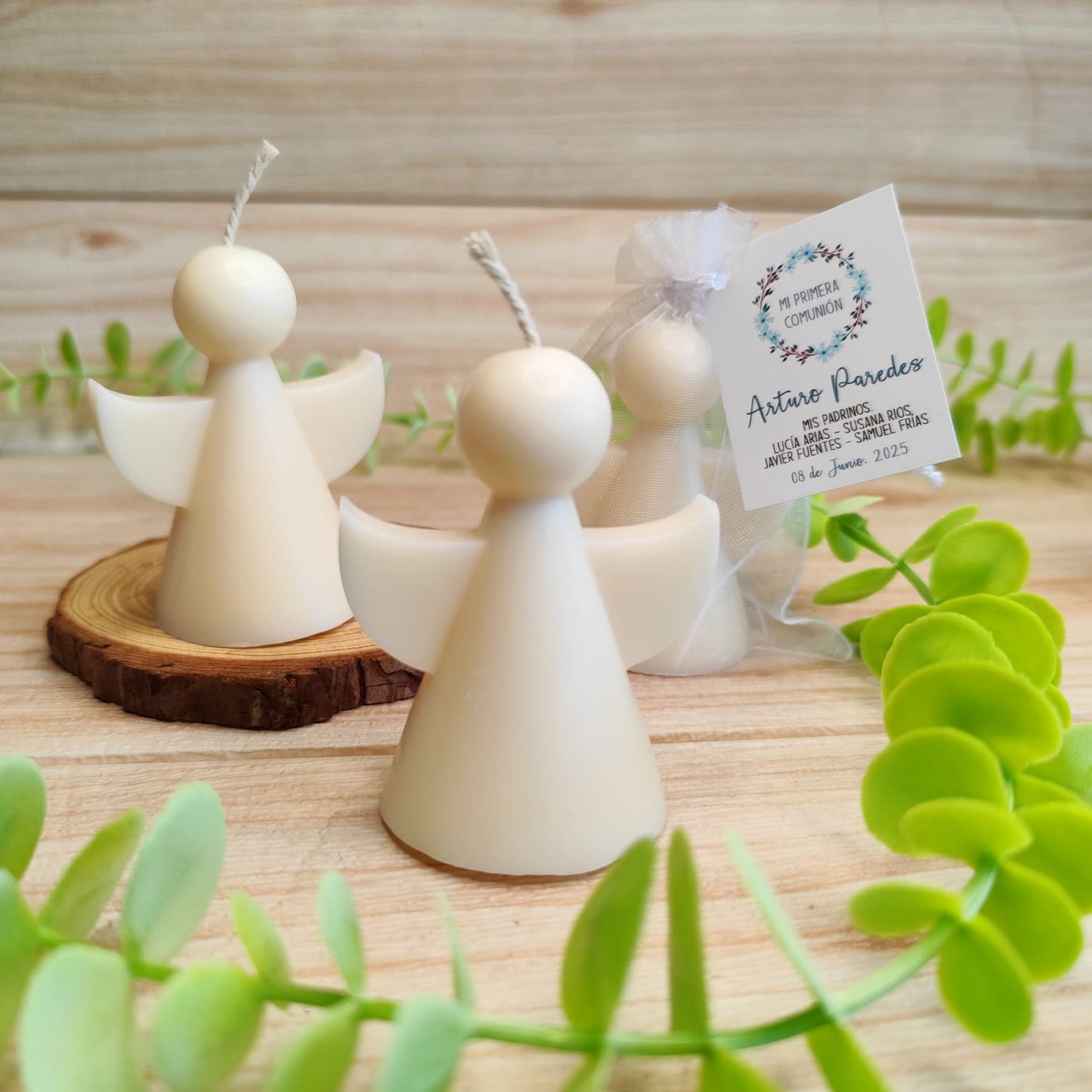 Ángel liso | vela de soja