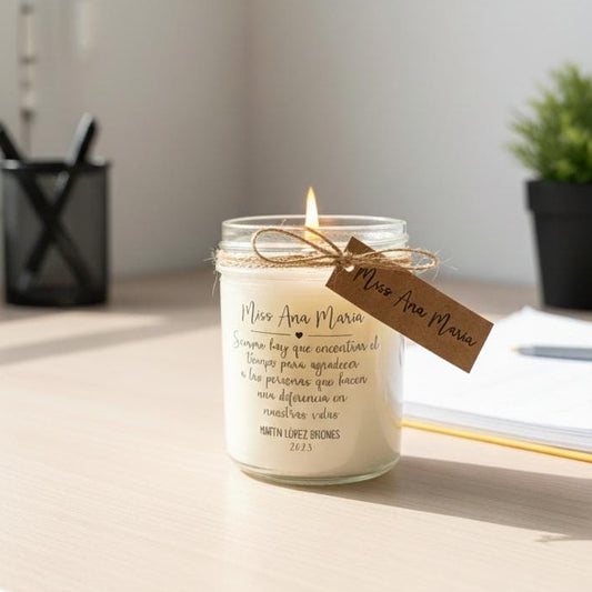 Vela mensaje personalizado 150g | Soja