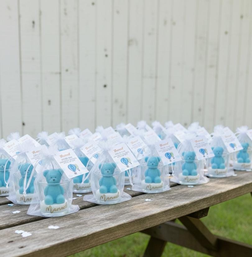 Osito en frasco de vidrio | vela de soja