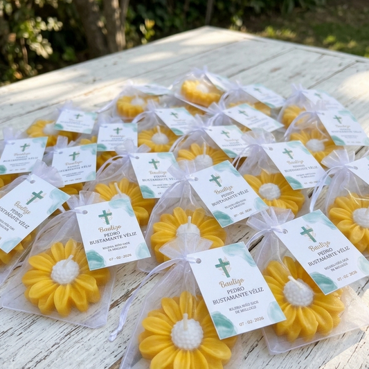 Flor aromática de soja | bolsa organza + etiqueta
