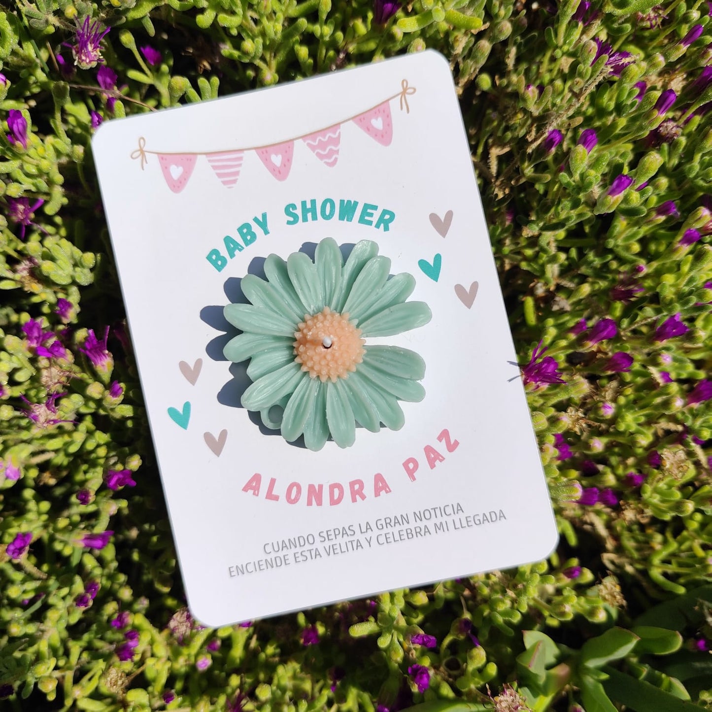 Flor aromática de soja | tarjetón