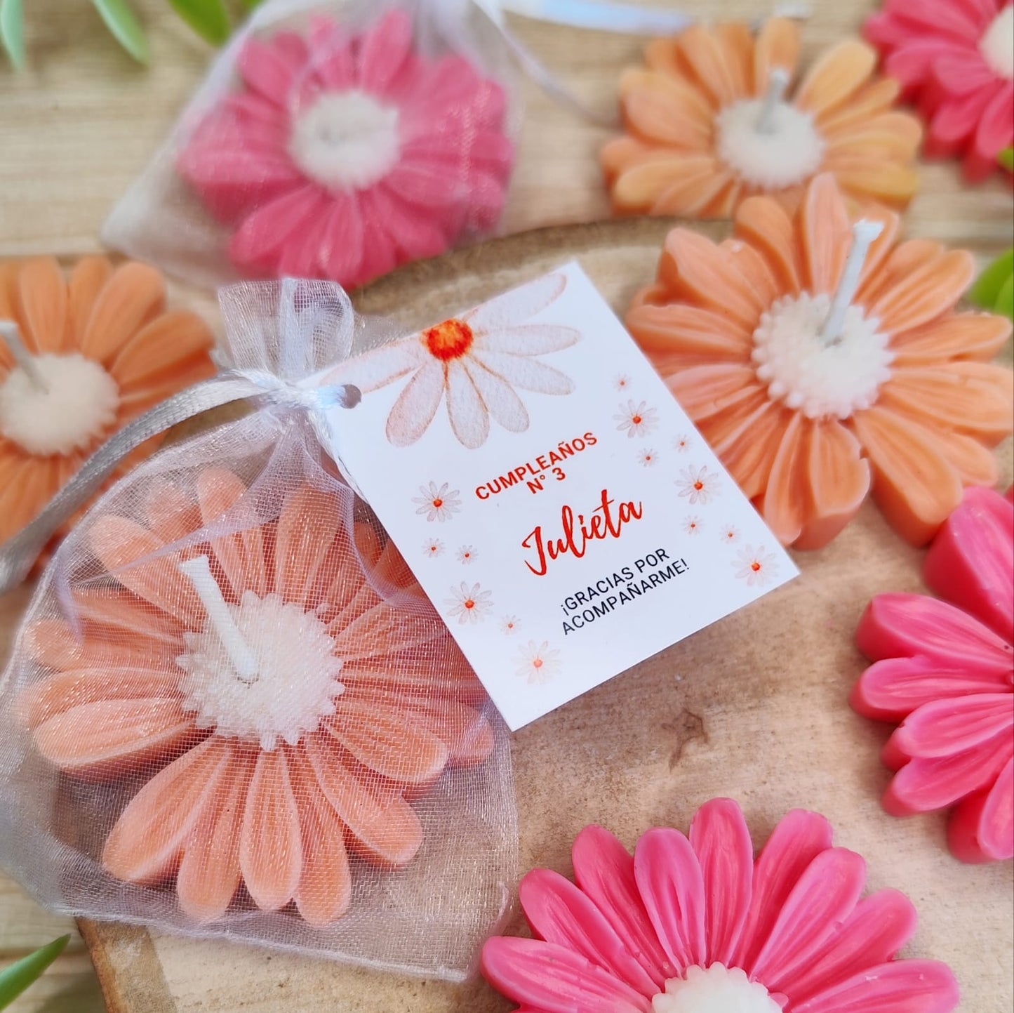 Vela de soja Flor + bolsa