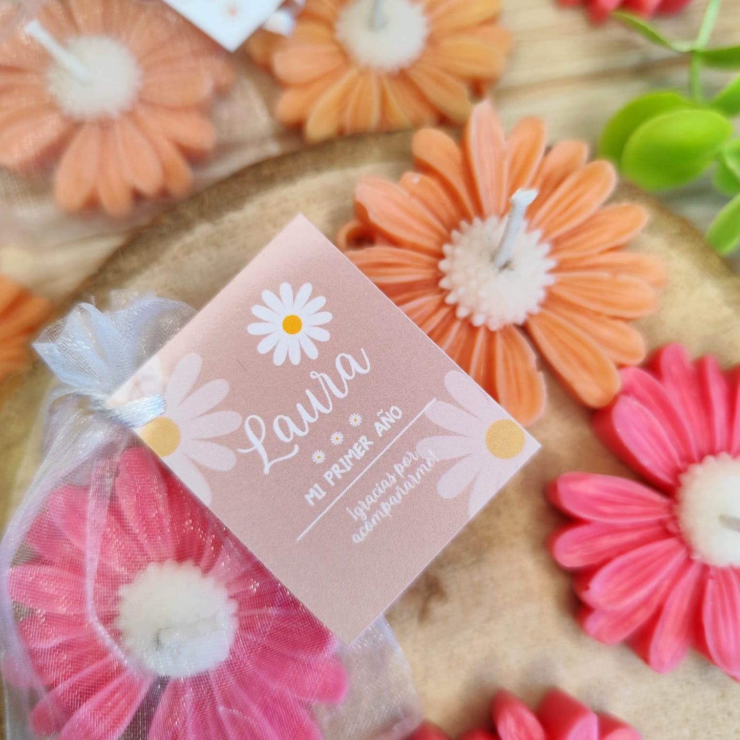 Vela de soja Flor + bolsa