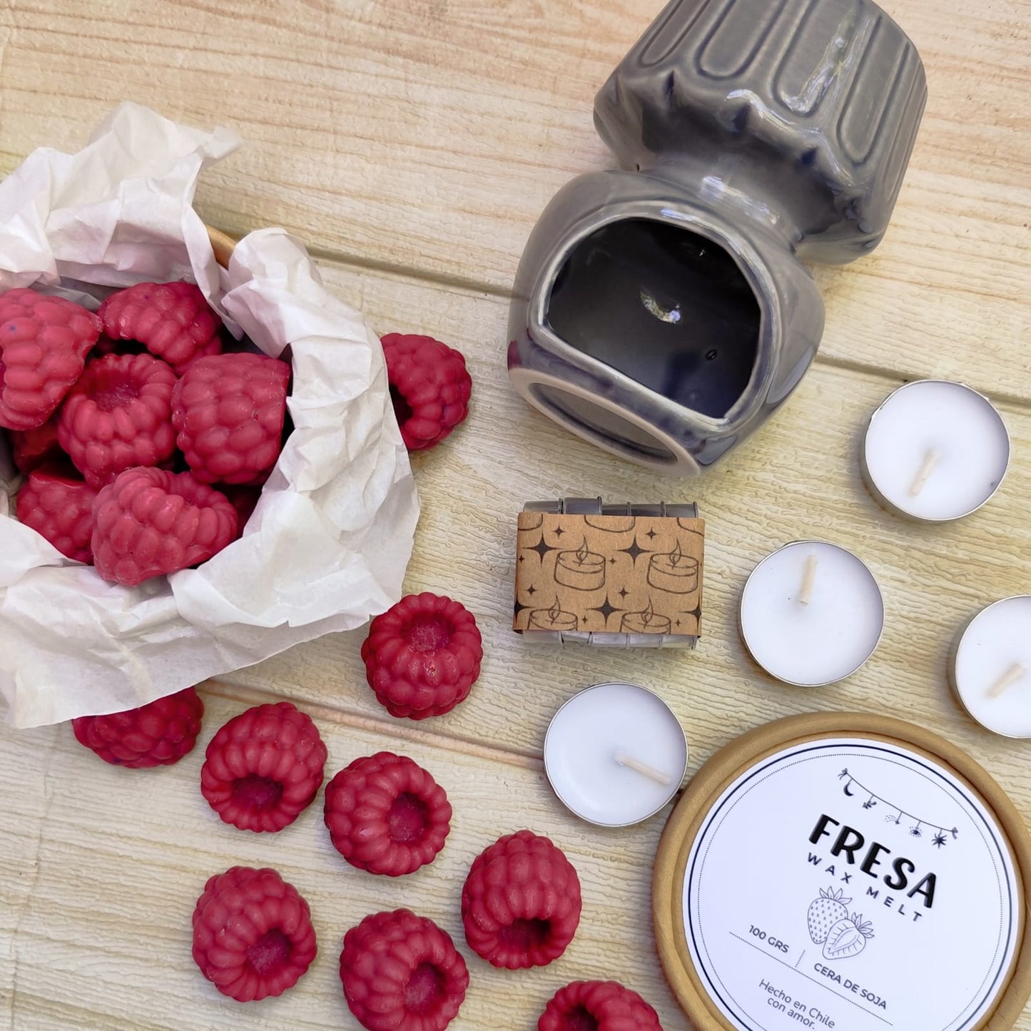 Pack: Wax melts + horno + velas
